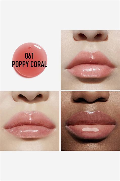 poppy coral dior lip oil
